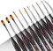 Miniature Paint Brushes, 11pcs Micro Detail Paint Brushes for Model, Citadel, Vallejo, DND, Paint by Numbers - Fine Paint Brush Set for Acrylic, Watercolor, Oil